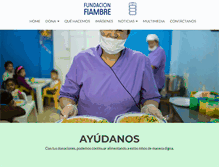 Tablet Screenshot of fundacionfiambre.org